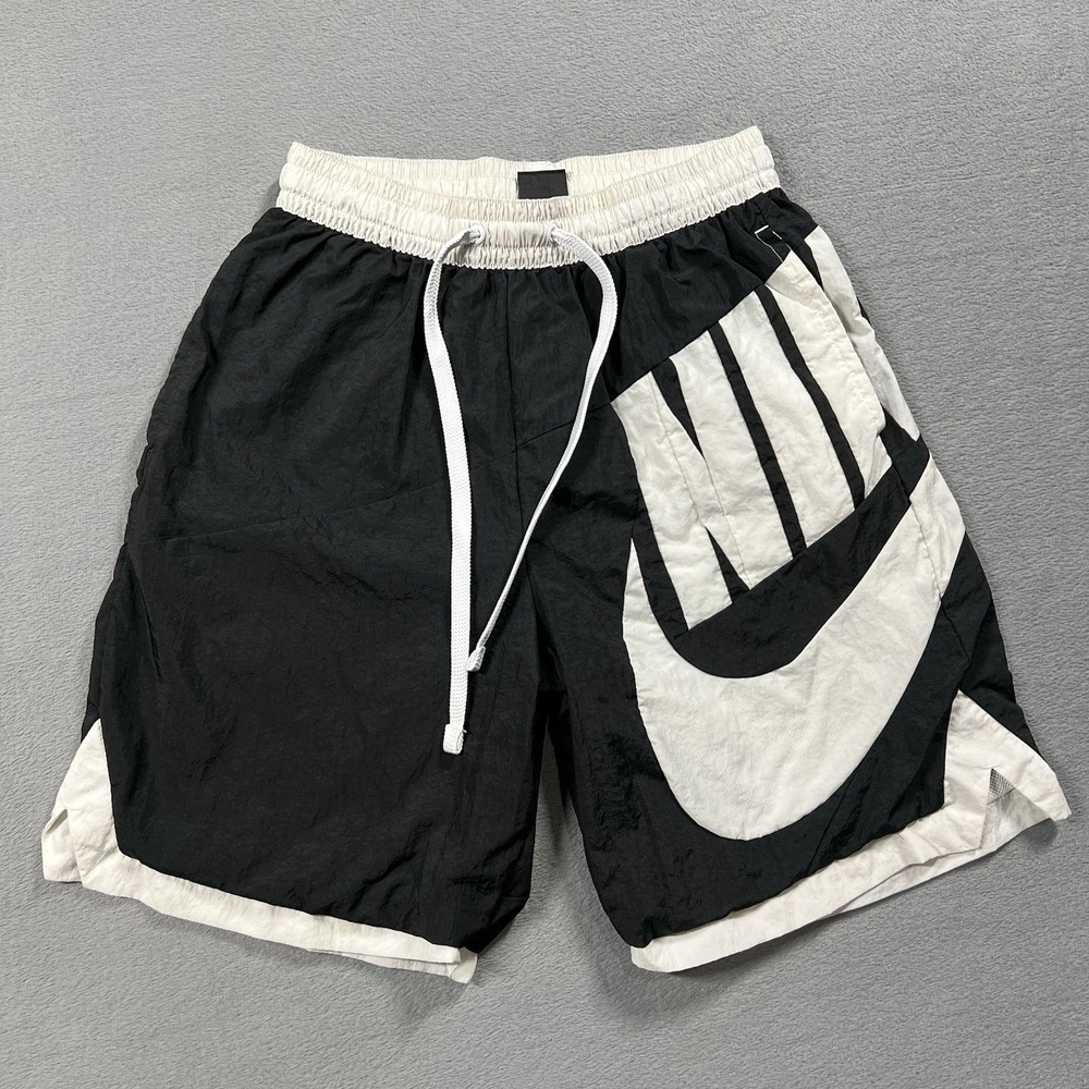 Nike Shorts Mens M Black Futura Throwback 10" Lined Basketball Lightweight